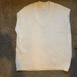 Oversized H&M Sweater Vest with slit on the side